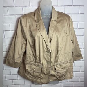 Lane Bryant Beige Blazer Women's plus Size 20